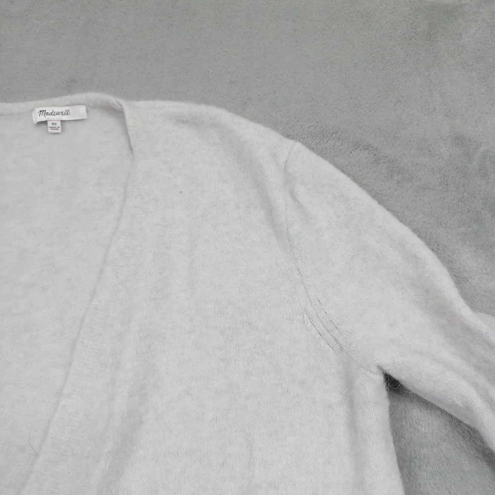 Madewell Cardigan Womens XS Gray Pockets Open‎ Preppy Sweater Casual